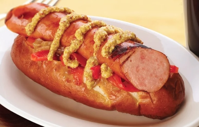 Kransky sausage bun