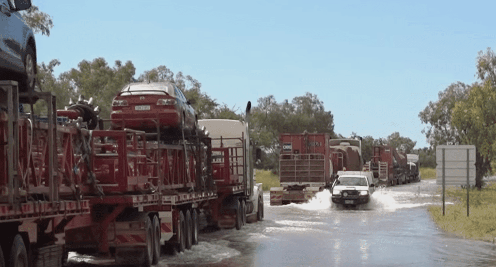 Floods in the outback
