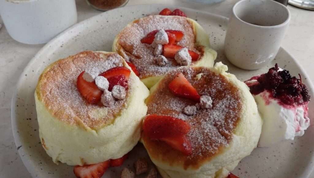 Sweet breakfast of c scones and cream 