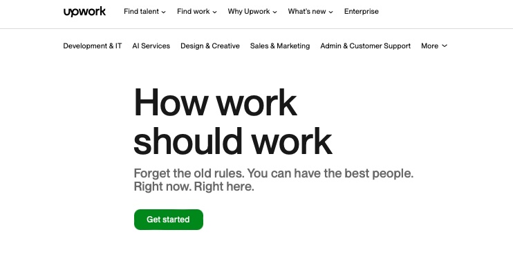 Upwork website