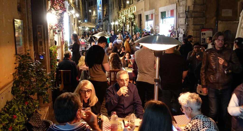 Cafe scene Rome 