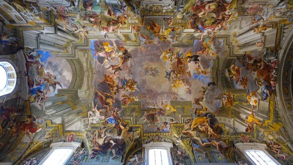 Nave ceiling fresco of Sant’ Ignazio