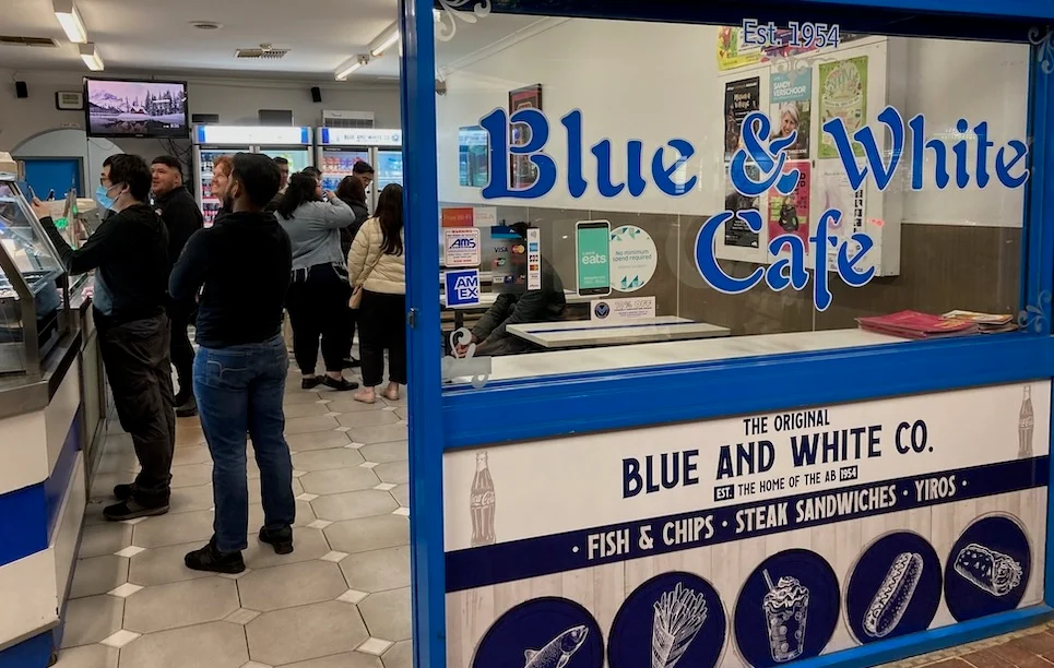 Blue and White Cafe - An Adelaide icon