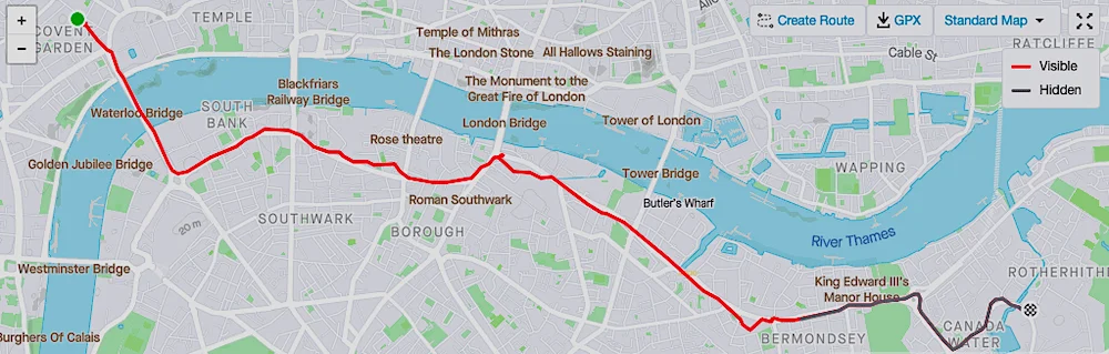 My London weekend ride