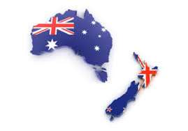Oz NZ map