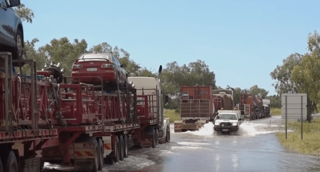 Floods in the outback
