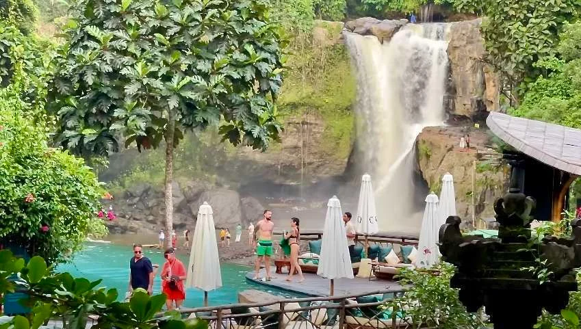 One of many waterfalls in the Bali