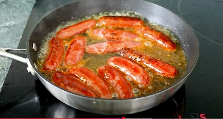 Chorizo sausages pan fried