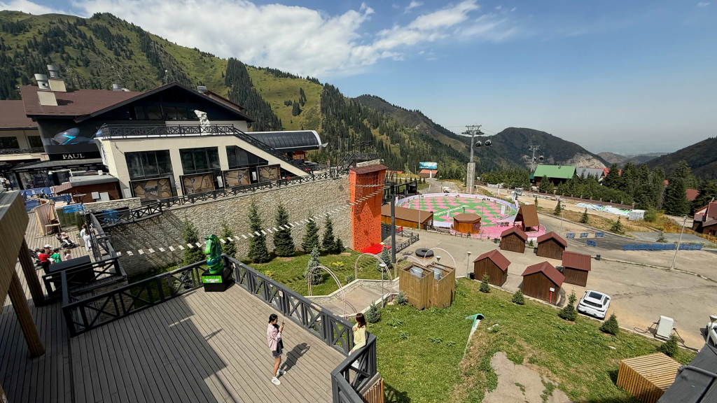 Shymbulak Gondola Station at 2,260m where the main amenities are