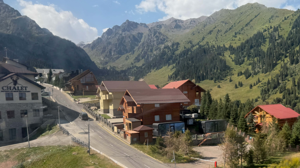 Alpine weather and chalets