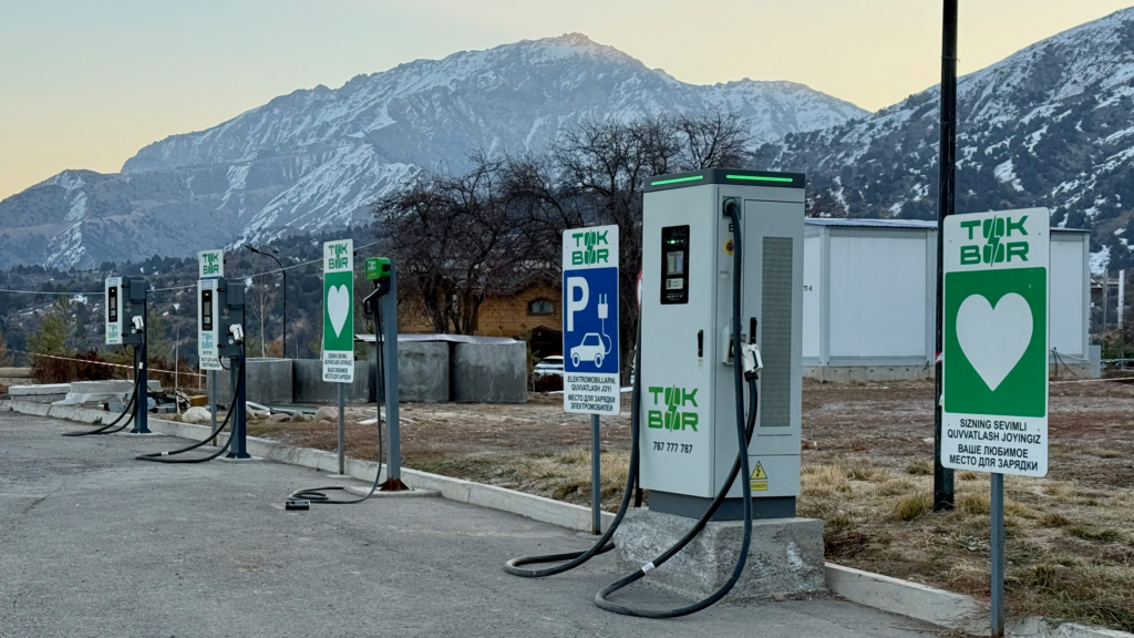 EV Charging points at Amirsoy Resort in the mountains