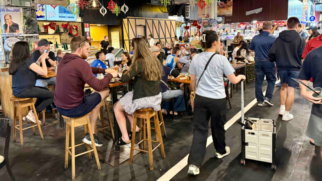 Central Market Breakfast crowd