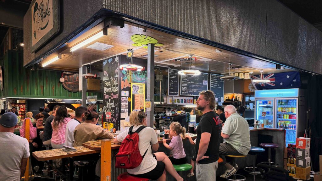 Diner style Big Table - yet another popular stall 