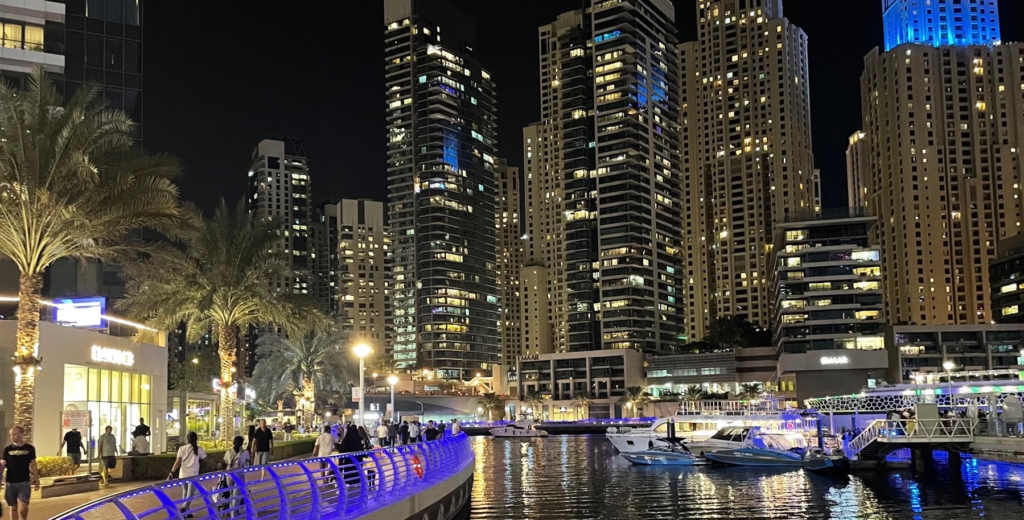 People in the UAE on a normal night 