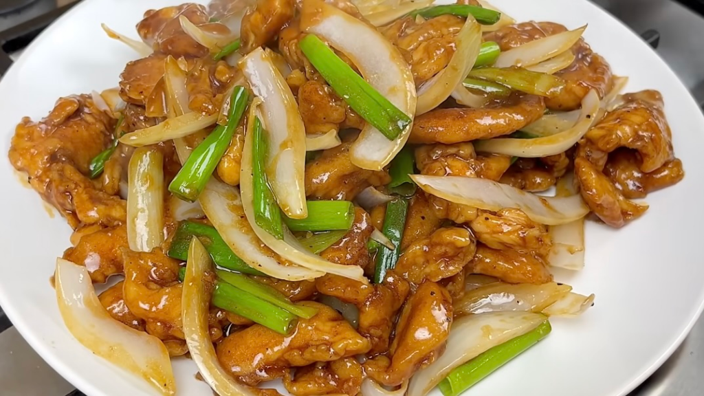 Stir-fry chicken